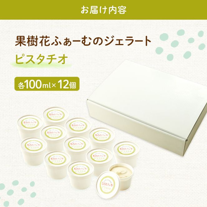 ジェラート ピスタチオ 12個 アイス アイスクリーム スイーツ お菓子 菓子 おやつ 兵庫県 加西市