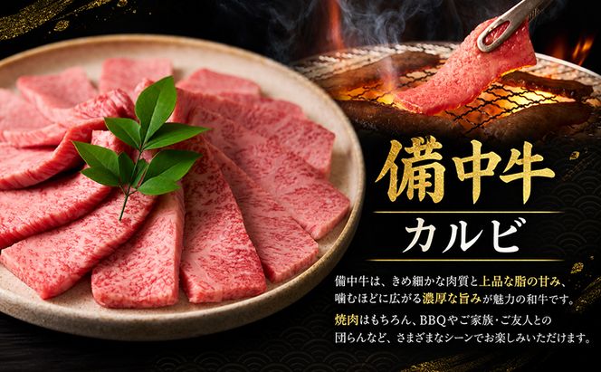 備中牛カルビ 和牛焼肉 500g 岡山県産 肉 お肉 牛肉 牛 備中牛 和牛 焼肉 岡山 高梁市