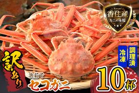 【セコガニ 訳あり（欠足 キズ 汚れなど）約120g×10匹 冷凍】 国産 カニ かに 蟹 松葉がに せいこがに メスガニ 親ガニ 濃厚 かにミソ かにみそ 蟹味噌 やみつき 内子 外子 絶品 産地直送 絶妙 茹で加減 大人気 人気 おすすめ ふるさと納税 返礼品 兵庫県 香美町 香住 柴山 日本海フーズ かに市場 07-117