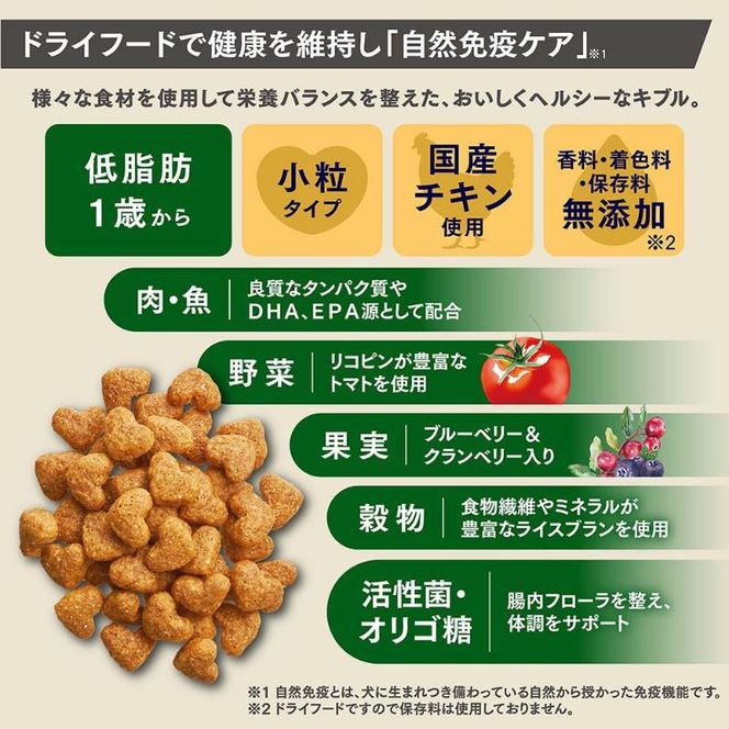 ビューティープロ ドッグ パウダフル 低脂肪 チキン味・サツマイモ味パウダー付き 1.836kg ケース販売 ペットフード 犬 愛犬 ペット ペット用品 犬用 愛犬用 ごはん 静岡 袋井市