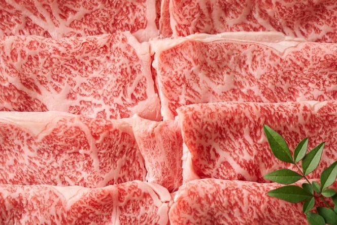 博多和牛 A4以上 すき焼きセット 500g [MEAT PLUS 福岡県 筑紫野市 21761003] 肉 牛肉 和牛 黒毛和牛 すき焼き 冷凍
