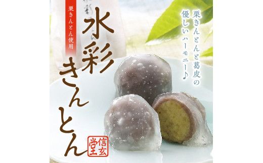 御菓子処信玄堂 「栗きんとん使用」水彩きんとん10個入 F4N-2899