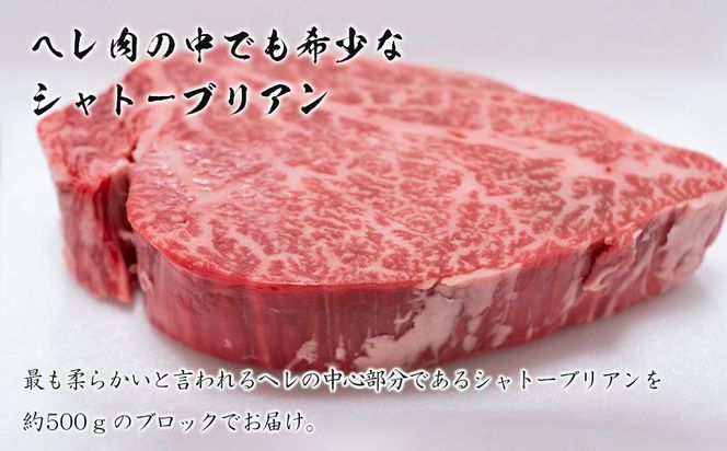 淡路牛シャトーブリアン ブロック 500g