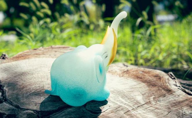 若冲の象 / standard / CHUKU JAPONISM 置物 オブジェ 飾り インテリア 象 手作り 手作業 日本製 プレゼント ソフビフィギュア ケンエレファント　墨田区 東京