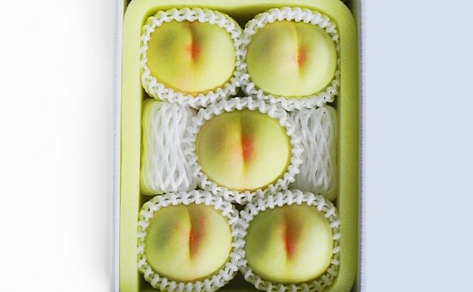 桃 2026年 先行予約 白桃 5玉（1.5kg以上） 等級：ロイヤル 化粧箱入り もも モモ 岡山県産 国産 フルーツ 果物 セット ギフト 