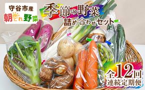 【定期便 12回】【毎月お届け】守谷市産 旬の野菜セット | 野菜 やさい 野菜セット 旬 国産 茨城県産 セット 詰め合わせ 定期 定期配送 冷蔵