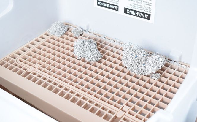 猫用トイレ キャットトイレ 半自動 猫トイレ 回転して処理が出来る 固まる猫砂用 大型 本体 大きめ  隠す 半自動猫トイレ 半自動トイレ 半自動ネコトイレ 猫 トイレ 猫用トイレ 猫用品 おしゃれ SunRuck SR-ACT01 ベージュ