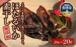 ホタルイカ素干400g（20g×20袋）：浜浦水産シェアセット　※北海道、沖縄、離島への配送不可