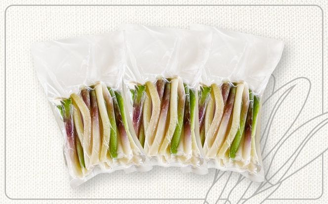 行者にんにく ホワイト行者 茎部 3袋 オンライン 申請 ふるさと納税 北海道 中標津 行者ニンニク 幻の山菜 山菜 山の幸 野菜 疲労回復 健康効果 長寿 体力増強 ダイエット効果 揚げ物 炒め物 醤油漬け おかず 冷凍 長期保存可能 中標津町【20012】