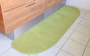 diw0274 北欧風キッチンマット ラグマットタイプ 65×225cm ゆりかご型 ピスタチオ 抗菌防臭 SEK 織人しきもの屋工房