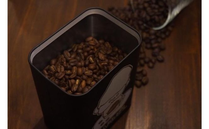 SAMUEL コーヒー缶【白】200g豆入り コーヒー 珈琲 ブレンド 豆 缶入り 東京都 墨田区