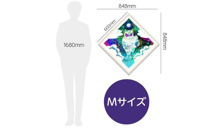 ［琉球イラストレーション］ 与儀勝之 『星の降る夜 / Starry night』 額装Mサイズ インテリア 雑貨 アート おしゃれ おすすめ 沖縄市 / yogima office[BCAI006]