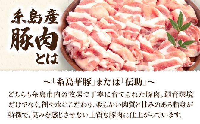 【全12回定期便】糸島産豚肉 ロース 肉 スライス しゃぶしゃぶ 用 600g 糸島市 / 糸島ミートデリ工房 [ACA328]