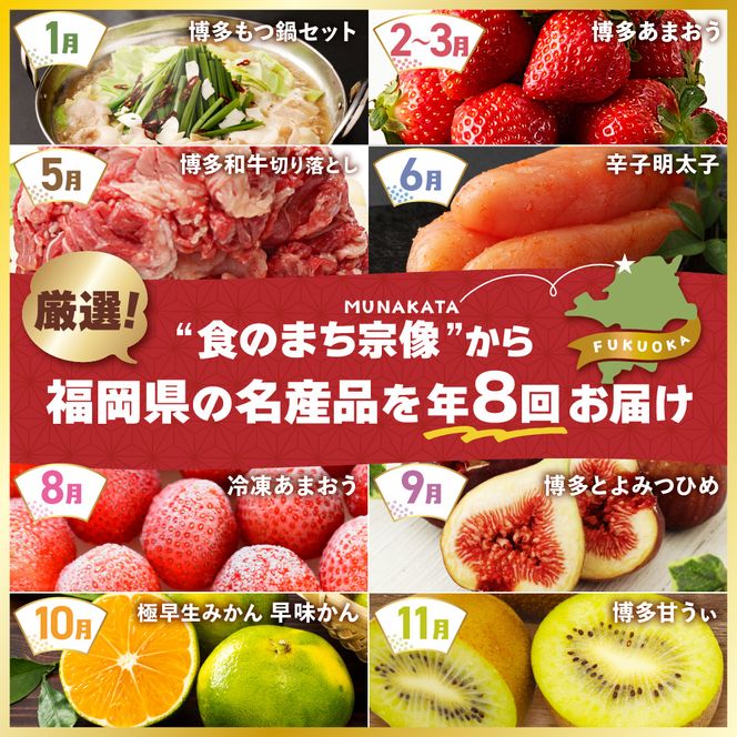 【全8回】福岡のうまかもん をお届け！福岡まんぞく定期便【ほたるの里】_HB0193