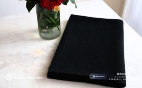 G3338 『Noble Fibre』100％ヤク・大判ストール ブラック【高級 おしゃれ ファッション カシミア より暖かい 防寒】