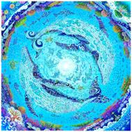 ［琉球イラストレーション］ 与儀勝之 『海の星 〜深海の舞い〜 / Star of the Sea - Dance of the deep sea -』 額装Mサイズ インテリア 雑貨 アート おしゃれ おすすめ 沖縄市 / yogima office[BCAI010]