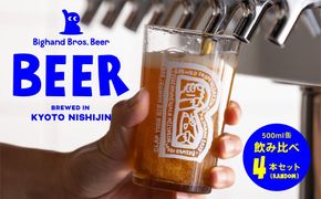 【Bighand Bros. Beer】クラフトビール 500ml缶 飲み比べ 4本セット（ビッグハンドブロスビア） 261009_B-UI01