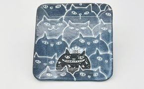 星猫キングを探せ 角皿 small【716】_HA1722