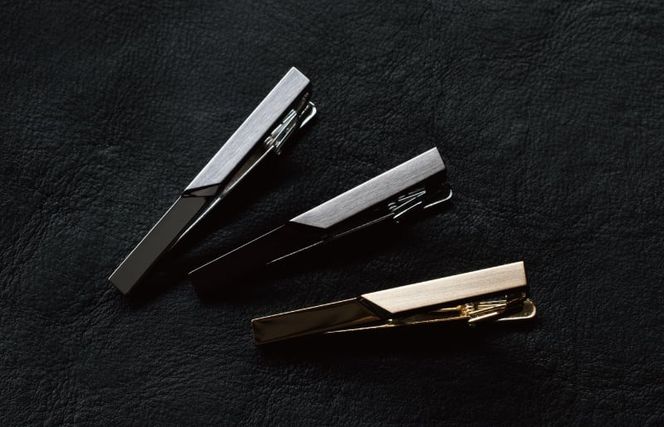 tav0072 ジオメトリック・ネクタイピン シルバーカラー