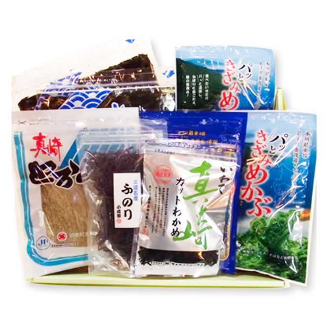 三陸海岸海藻セット2 海藻 焼き海苔 焼のり 海苔 のり めかぶ とろろ昆布 昆布 こんぶ カットわかめ わかめ ふのり 乾物 セット 詰め合わせ