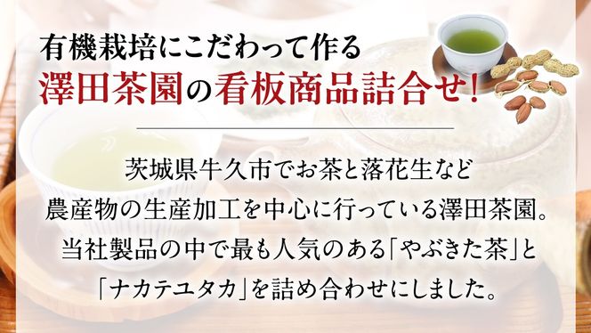 牛久市産お茶1品と落花生1種（各大小1袋）の3点セット 落花生 ピーナッツ ピーナツ ナカテユタカ 中手豊 お茶 煎茶 やぶきた茶 美味しい おいしい おやつ お菓子 セット 詰め合わせ ビールのお供 お取り寄せ 詰め合わせ お土産 贈り物 プチギフト 国産 茨城 特産品 農園 自家栽培 [AX005us]