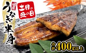 【国産うなぎ】 半身カット 6パック(3尾分/合計400g以上) タレ 山椒付 人気 鰻楽 新登場 手軽 便利 K2669