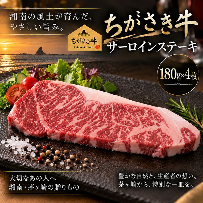 ちがさき牛 サーロイン 約180g×4枚