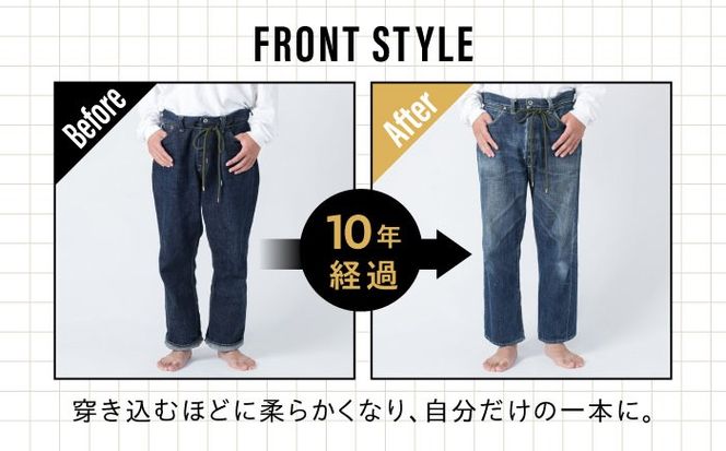 受注生産 ジーンズ セルビッチデニム 日本製 ジーパン デニム パンツ アメカジ メンズ ファッション 47KIBATA アトリエフロート 糸島市 / atelier FLOAT [AAF002] ジーンズ デニム ストレート 大きめサイズ ジーパン ファッション 日本製