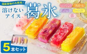 とけないアイス　葛氷5本セット【贈答・熨斗対応】［009B09］