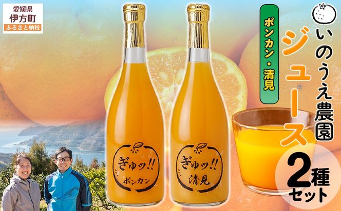 いのうえ農園 ジュース2種セット（ポンカン/清見）※離島への配送不可 IKTAI021