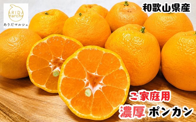 【先行予約】【極甘柑橘】有田育ちの 濃厚 ポンカン（訳あり 家庭用）約7.5kg+200g(傷み補償分) ※2027年1月上旬～3月上旬に順次発送予定 ※着日指定不可【ard246A】