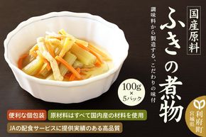 国産原料 ふきの煮物 100g×5パック|06_kkm-270501