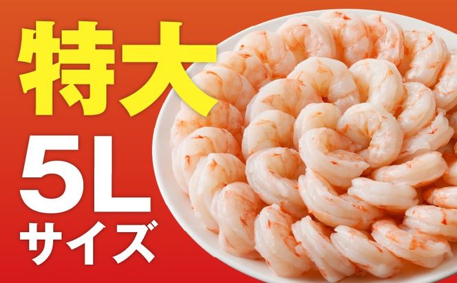 010B1643 むきえび 総量 1.7kg 特大5Lサイズ【下処理不要 小分け 850g×2P 訳あり サイズ不揃い バナメイエビ バラ凍結】
