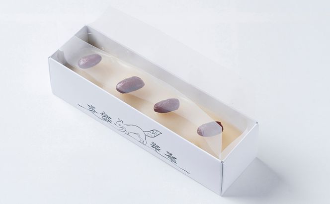 北海道幕別町産 インカのめざめを使った いもきんとん 4粒入［一糸と、庭］【 インカのめざめ じゃがいも 和菓子 洋菓子 芋 スイーツ ギフト 贈り物 プレゼント いも餡 求肥 赤いんげん豆 北ロッソ 和洋折衷 新感覚 北海道 十勝 幕別 】