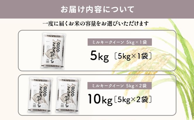 【新米/白米】 ミルキークイーン 令和7年産 5kg～10kg 茨城県産 小分け 人気 K2660