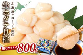 【2025年12月発送】北海道オホーツク海産 ホタテ貝柱 800g 生食用 ( 海鮮 魚介 魚介類 貝 貝類 帆立 ほたて お刺身 刺身 貝柱 海鮮丼 帆立貝柱 ホタテ )【037-0016】