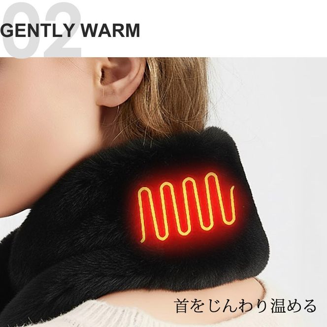 ヒートマフラー 電熱マフラー マイクロファイバー 洗濯可 ヒーター内蔵 LF-HM010 ピンク