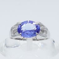 タンザナイト リング 2.0ct Ag900[Pt100] （161195-t） (BR-103)