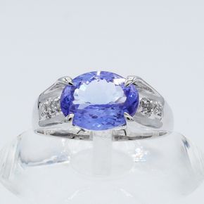 タンザナイト リング 2.0ct Ag900[Pt100] （161195-t） (BR-103)