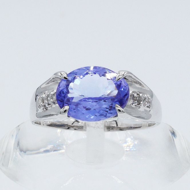 タンザナイト リング 2.0ct Ag900[Pt100] （161195-t） (BR-103)
