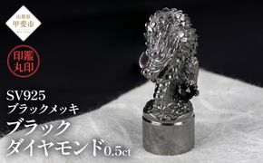 印鑑 龍モチーフ 丸印 SV925 〔工芸品〕stamp-004　BR-64