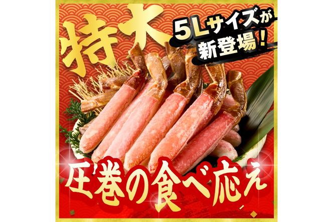 鮮度抜群！お刺身でも食べられる！生本ズワイガニ棒肉ポーション（特大）　3パック　YK00715