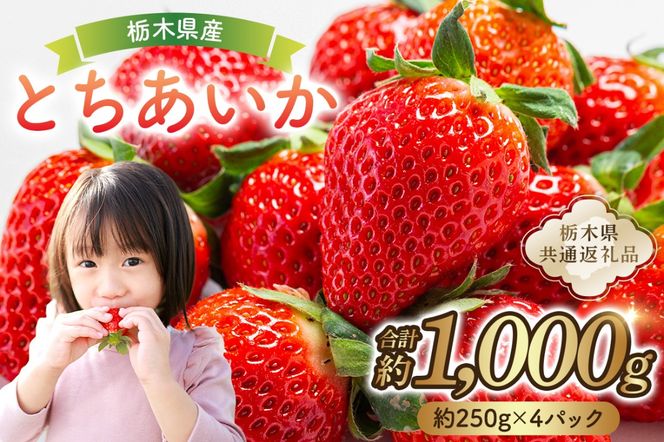 ns120-001 栃木県産 とちあいか約250g×4パック 【栃木県共通返礼品】