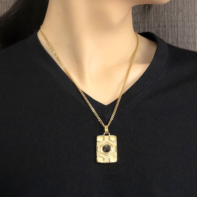 18金 ネックレス メンズ ブラックダイヤモンド 4ct 亀甲 喜平 18k ゴールド ダイヤ ペンダントトップ 大きめ ジュエリー ローズカット イエローゴールドk18 k18 縁起物 お守り 人気 普段 使い240315400dycm SWAA279