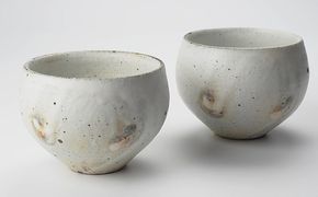 粉引ほっこり湯呑M　ペア 食器 雑貨 日用品 