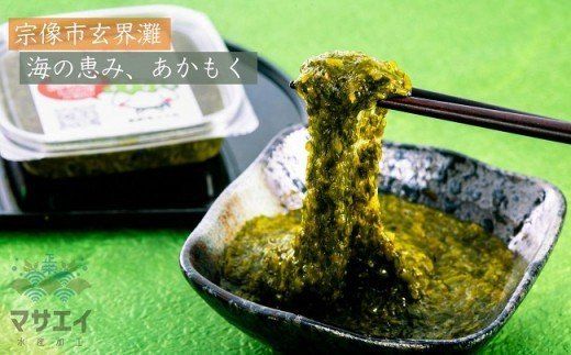 【定期便／年6回／偶数月にお届け】宗像のアカモク「あかもっくん」480g (80g×6個)【マサエイ水産加工】_HB0048