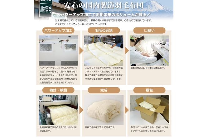 【春夏用】洗える 羽毛 肌掛け布団 シングル ホワイトダックダウン 85% 0.4kg (無地 ブラウン) [川村羽毛 山梨県 韮崎市 20743636] 掛け布団 布団 羽毛布団 ダウンケット ふとん 肌掛け ダウンケット 寝具 