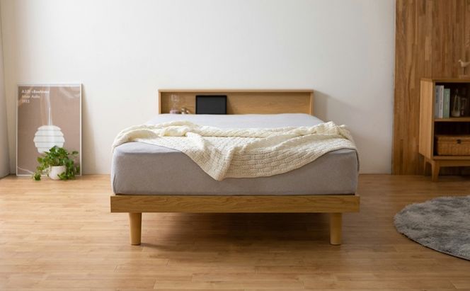 ベッド すのこベッドＳ SNB-S ナチュラル アイリスオーヤマ すのこ S シングル ヘッドボード付き 2口コンセント 宮付き 宮棚付き ベッドフレーム 通気性 新生活