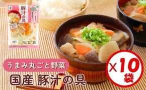 「うまみ丸ごと野菜 国産豚汁の具 390g」×10袋 ※離島への配送不可