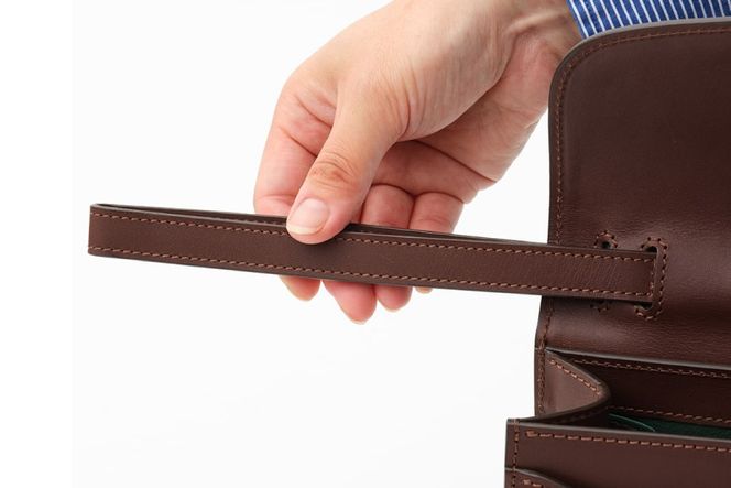 SOMES クラッチバッグ （ブラウン）EX-32 [ソメスサドル 北海道 砂川市 12260823-a] ソメス バッグ セカンドバッグ メンズ 本革 革 革製品 革鞄 革バッグ レザー somes saddle